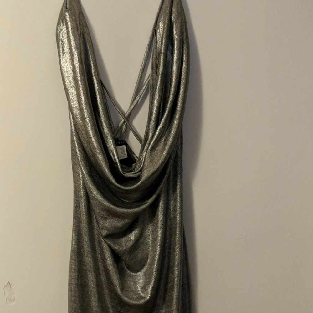 Classy Long silver dress
